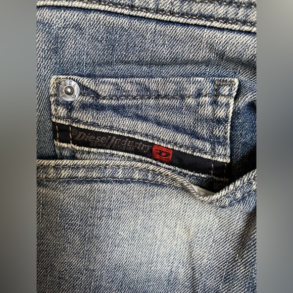 DIESEL Jeans Safado 003A7 Wash White Stitching  5 Pocket Button Fly - Picture 4 of 14